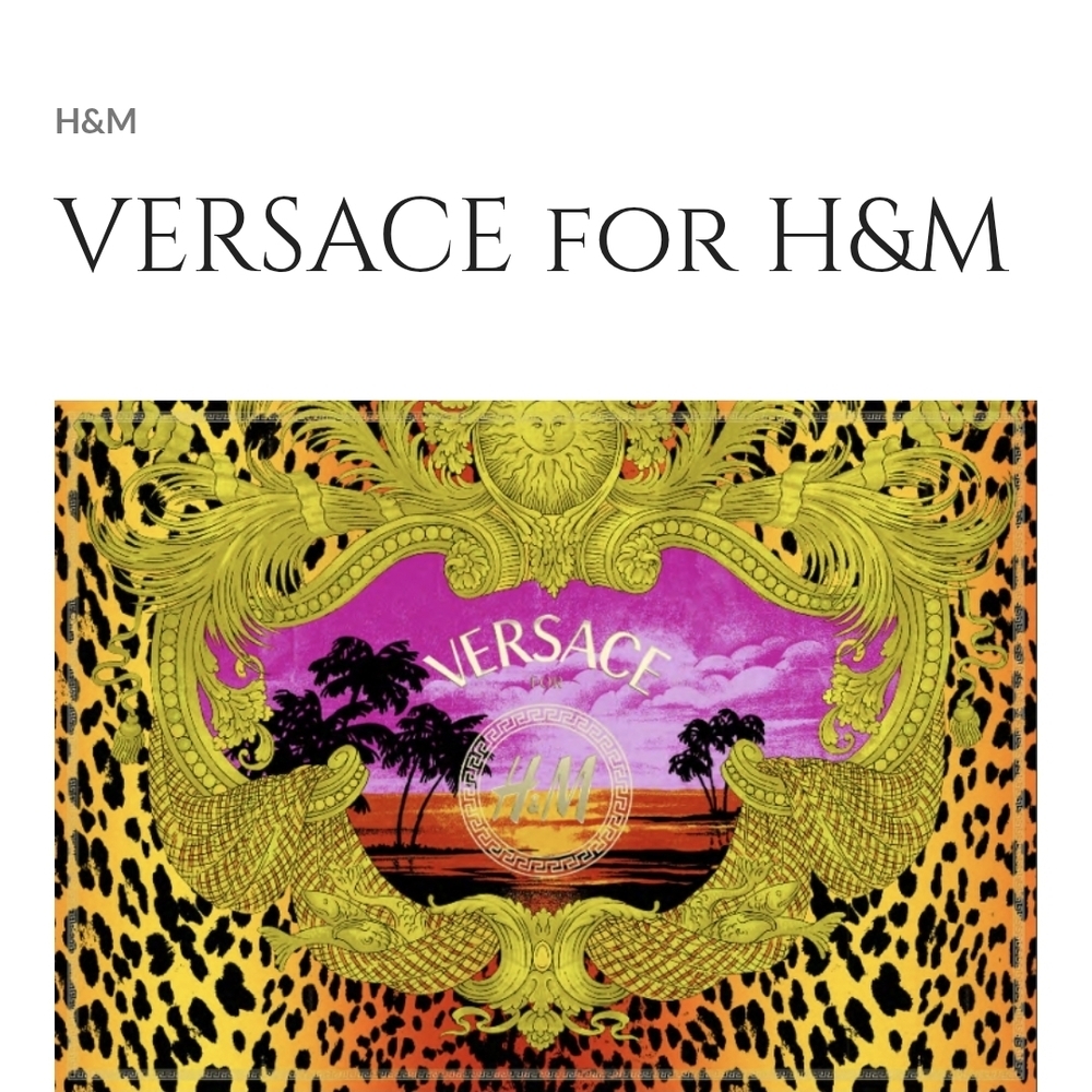 Luxury Versace for H&M Special Edtition 2020 19x17x6.   2available